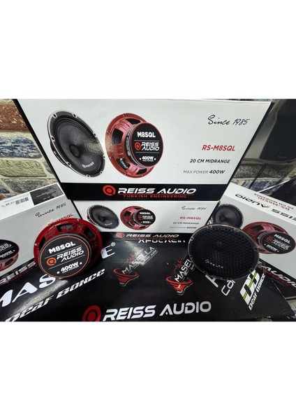 20CM Midrange Hoparlör, 400W, 175RMS, Yüksek Ses Kalitesi ve Uyumlu Kullanım