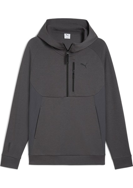 Tech Half Zip Hoodie Koyu Antrasıt Erkek Sweatshirt