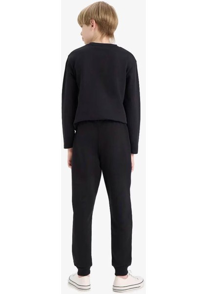 Okul Jogger Siyah Erkek Çocuk Eşofman Altı K8852A6/BK81