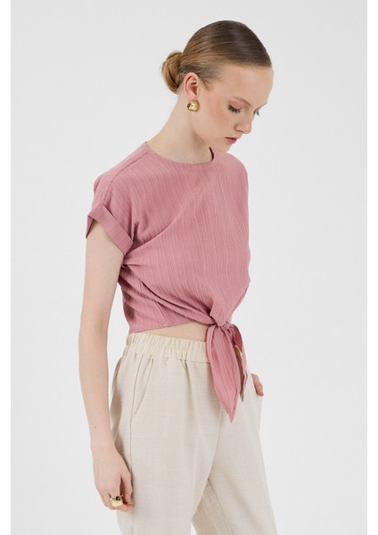 Gül Ön Bağlama Detaylı Bluz 8071A fırsatları