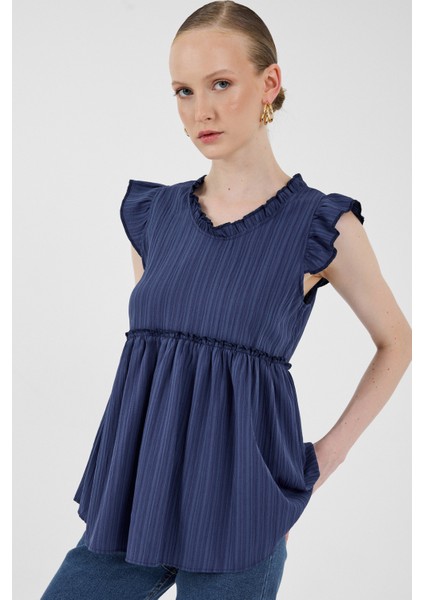 Laci Fırfır Kol Detaylı Bluz 8053A fiyatları