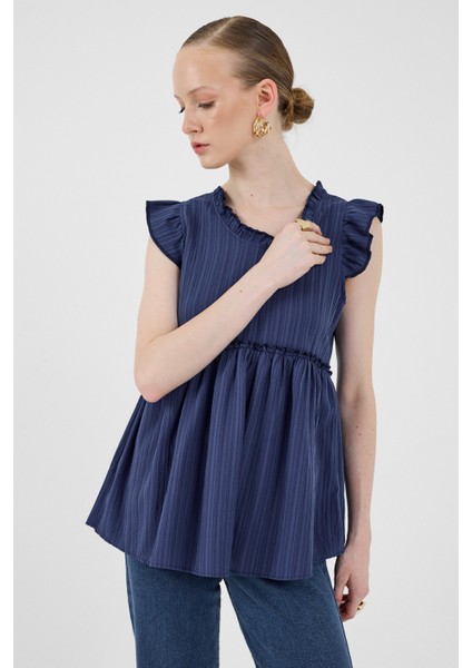 Laci Fırfır Kol Detaylı Bluz 8053A fırsatları