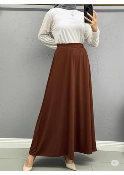 Scuba Krep Bel Lastikli Kloş ETEK(93-94CM Uzunluk)