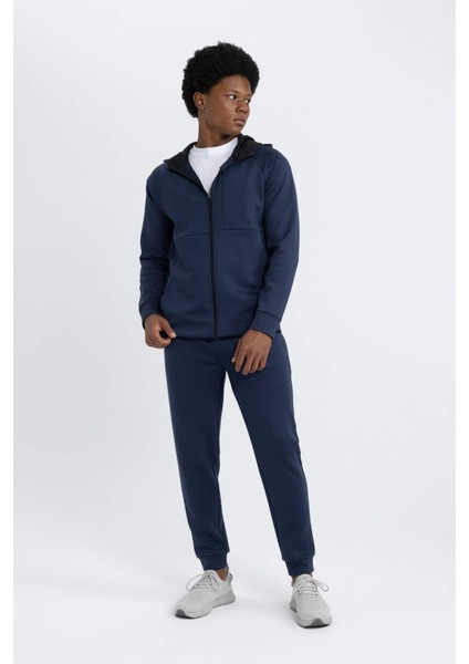 Fit Slim Fit Sporcu İnce Jogger Eşofman Altı Dar Kesim Skuba Dalgıç Kumaş Standart Paça Beli Bağcıklı Lastikli Paça Z9112AZ24SP