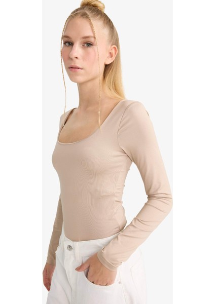 Coool U Yaka Uzun Kollu Çıtçıtlı Body F8042AX25AU