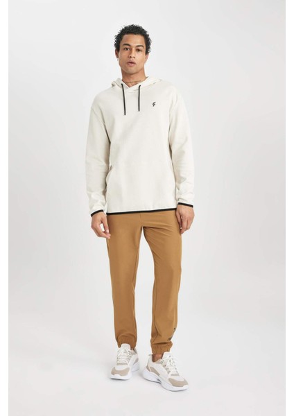 Fit Dokuma Esnek Multifonksiyonel Sporcu Jogger Eşofman Altı Slim Fit Dar Kesim Çift Cepli C1212AX24AU