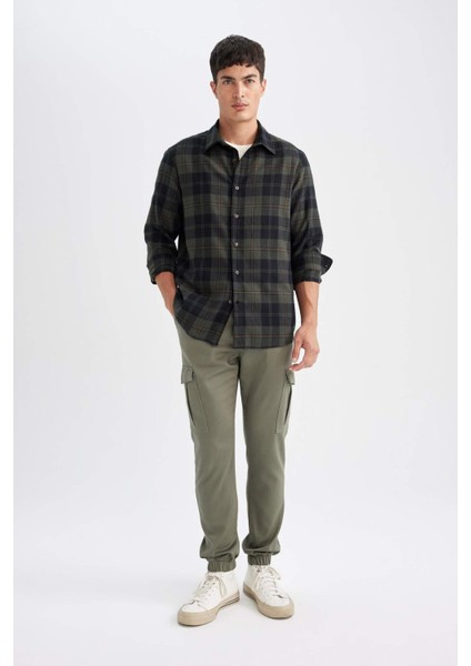 Jogger Taktik Pantolon Kargo Cepli Beli Bağcıklı Lastikli Paça D1044AX24AU