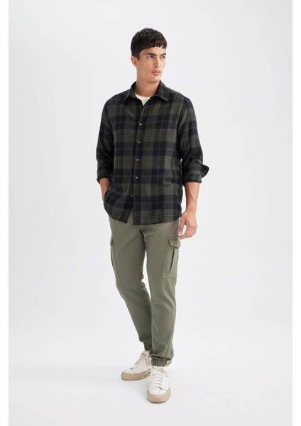 Jogger Taktik Pantolon Kargo Cepli Beli Bağcıklı Lastikli Paça D1044AX24AU