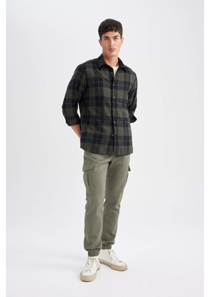 Jogger Taktik Pantolon Kargo Cepli Beli Bağcıklı Lastikli Paça D1044AX24AU