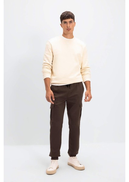 Yazlık Jogger Taktik Pantolon Kargo Cepli Beli Bağcıklı Lastikli Paça D1044AX24AU