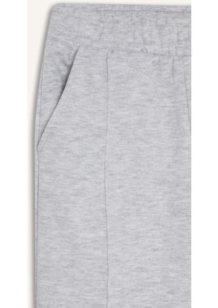 Kız Çocuk Beli Lastikli Basic Düz Okul Jogger Eşofman Altı X9036A625AU