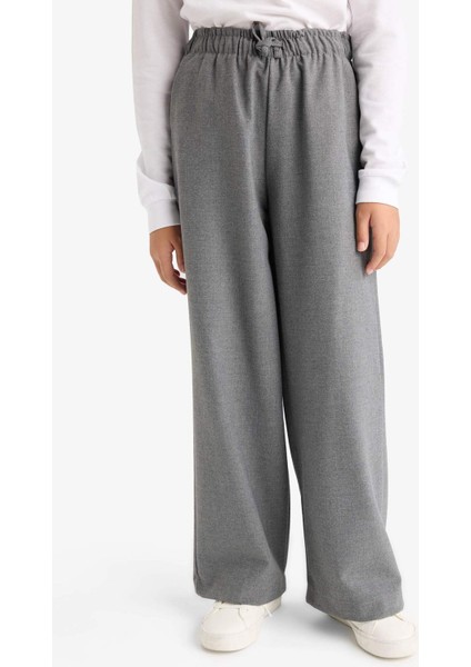 Kız Çocuk Wide Leg Geniş Paça Okul Pantolonu F2257A825AU