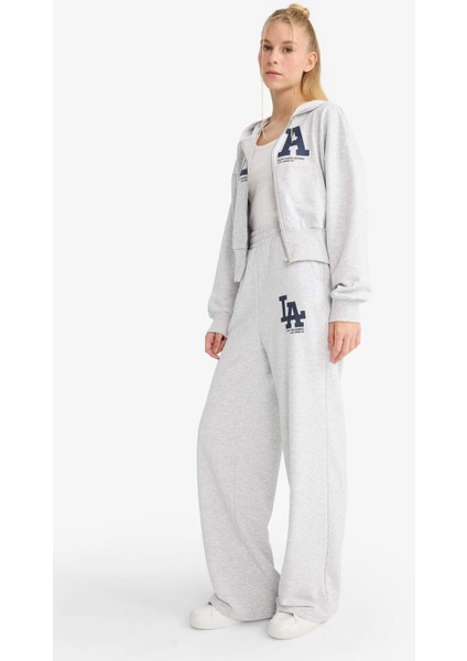 Coool Wide Leg Geniş Paça Beli Lastikli Baskılı Eşofman Altı F8912AX25WN fırsatları