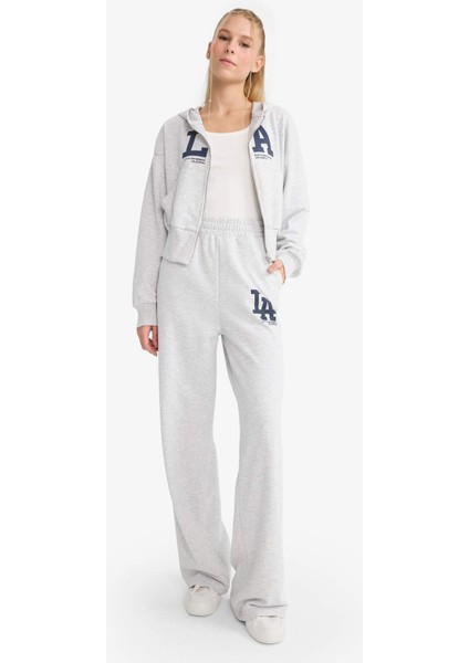 Coool Wide Leg Geniş Paça Beli Lastikli Baskılı Eşofman Altı F8912AX25WN indirimleri