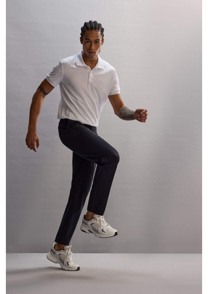 Fit Slim Fit Dar Kesim Standart Paça Dokuma Sporcu Pantolon D9247AX25AU