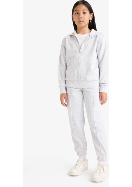 Kız Çocuk Basic Düz Kapüşonlu Okul Fermuarlı Sweatshirt C8110A825AU indirimleri