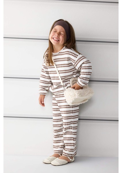 Kız Bebek Wide Leg Geniş Paça Beli Lastikli Pantolon G1379A525AU indirimleri