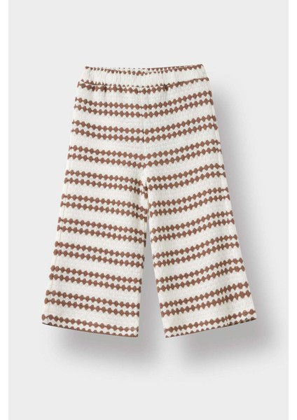 Kız Bebek Wide Leg Geniş Paça Beli Lastikli Pantolon G1379A525AU