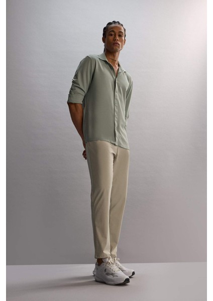 Fit Slim Fit Dar Kesim Standart Paça Esnek Multifonksiyonel Dokuma Sporcu Pantolon D9247AX25SP