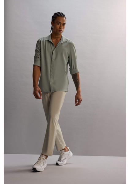 Fit Slim Fit Dar Kesim Standart Paça Esnek Multifonksiyonel Dokuma Sporcu Pantolon D9247AX25SP