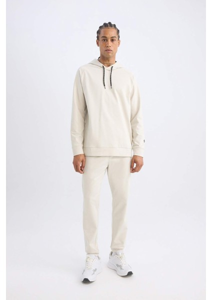 Fit Sporcu Jogger Eşofman Altı Slim Fit Dar Kesim Standart Paça Beli Paçası Lastikli D6831AX24AU