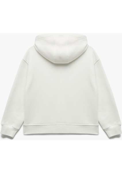 Şardonlu Uzun Kollu Oversize Kapşonlu Sweatshirt fiyatları