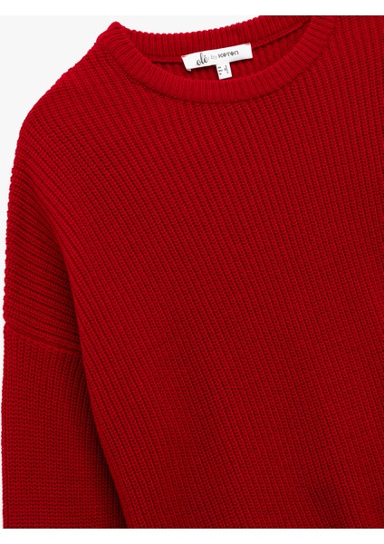 Uzun Kollu Bisiklet Yaka Basic Triko Kazak indirimleri