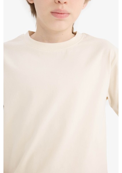 Bej Erkek Çocuk Uzun Kollu T-Shirt K1686A6/BG734 indirimleri