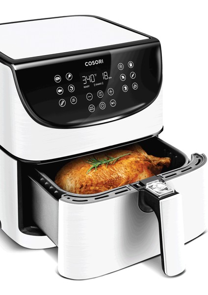 Premium XXL 5.8-Quart ( 5.5 Litre ) - 1700W Dokunmatik Panelli Yağsız AirFryer Fritöz - Beyaz fiyatları