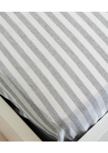 Cotton Collection Tek Kişilik Çizgili Çarşaf Seti Reveboheme modelleri