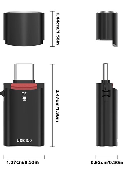 Type C USB 3.0 Otg Dönüştürücü & Microsd Kart Okuyucu – Tüm Tip-C/usb Cihazlar Için indirimleri