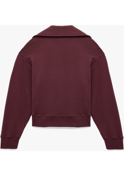 Regular Fit Üç Iplik Uzun Kollu Polo Yaka Sweatshirt fiyatları