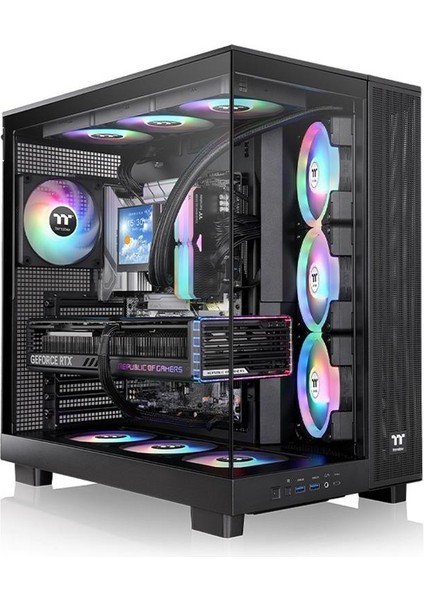 View 380XL Siyah 4X120MM Argb Fanlı Back-Connect Destekli Midt Kasa
