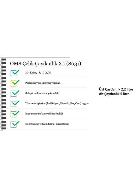 Çelik Çaydanlık Xl Kırmızı Silikonlu Mega 8031 fiyatları