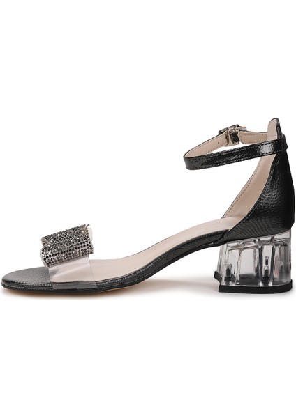 Tire Vakko Kız Çocuk 4 cm Şeffaf Topuklu Sandalet Abiye Ayakkabı fırsatları