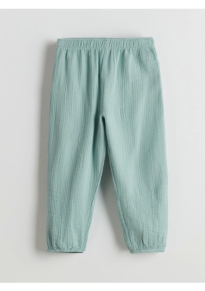 Lcw Kids Yeşil Bebe Yaka Kız Çocuk Gömlek ve Pantolon 2'li fırsatları