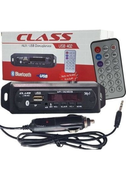 USB-402 Oto Teyp Çevirici, Bluetooth, Usb, Tf, Fm, Aux, Mikrofonlu fiyatları