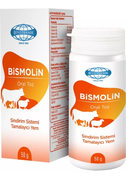 bismolin hayvanlar ıçin düzenleyici