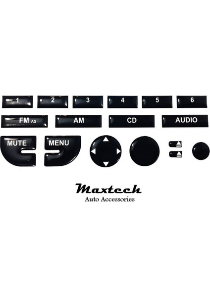 Pianoblack Otomobil Teyip Tuş Takımı, Uyumlu ve Şık Tasarım.