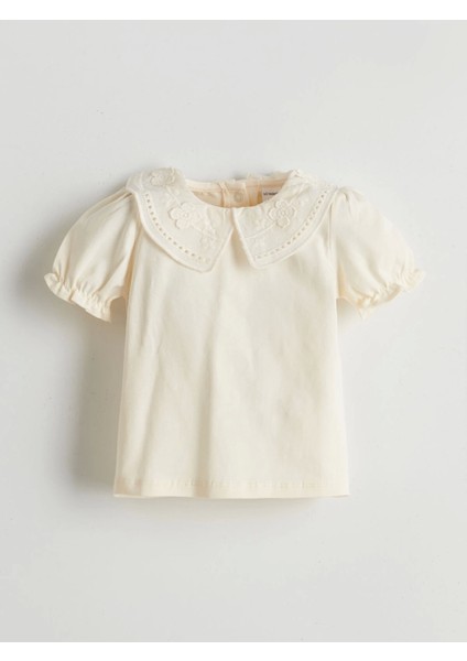 Lcw Baby Kahverengi Nakışlı Kız Bebek Bluz ve Elbise 2'li modelleri