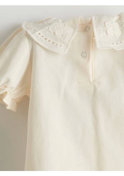 Lcw Baby Kahverengi Nakışlı Kız Bebek Bluz ve Elbise 2'li fırsatları