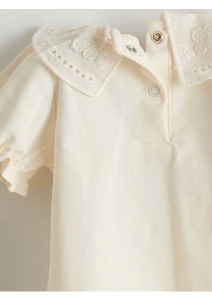 Lcw Baby Kahverengi Nakışlı Kız Bebek Bluz ve Elbise 2'li indirimleri