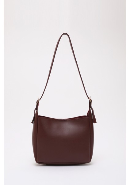 Bordo SHK158 Suni Deri Tek Bölmeli Askılı Çıtçıtlı Çapraz Kol ve Omuz Çantası modelleri