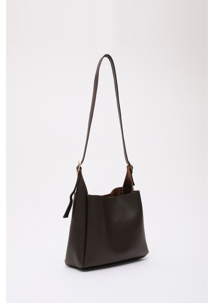 Kahve Rengi SHK158 Suni Deri Tek Bölmeli Askılı Çıtçıtlı Çapraz Kol ve Omuz Çantası fiyatları