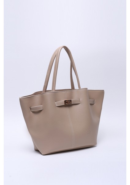 Vizon SHK159 Suni Deri, Astarlı, Çıtçıtlı, Kilit Detaylı El, Kol ve omuz çantası fiyatları