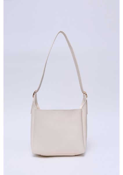 Krem SHK158 Suni Deri Tek Bölmeli Askılı Çıtçıtlı Çapraz Kol ve Omuz Çantası fırsatları