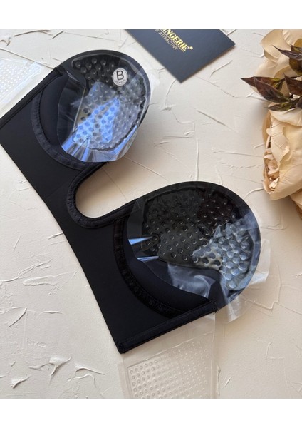 Intive Göğüs ve Sırt Dekolte Kıyafetler Için Balenli Hayalet Push-Up Büstiyer Sütyen