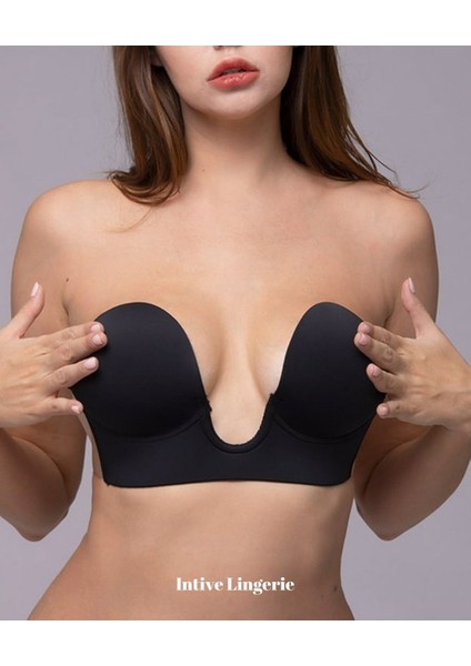 Intive Göğüs ve Sırt Dekolte Kıyafetler Için Balenli Hayalet Push-Up Büstiyer Sütyen modelleri