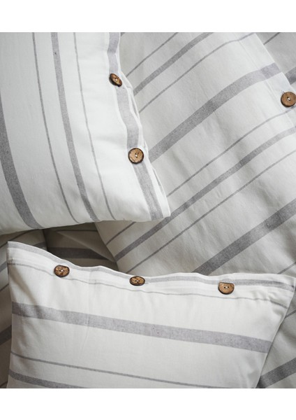 Cotton Collection Tek Kişilik Çizgili Nevresim Seti Solinea fiyatları