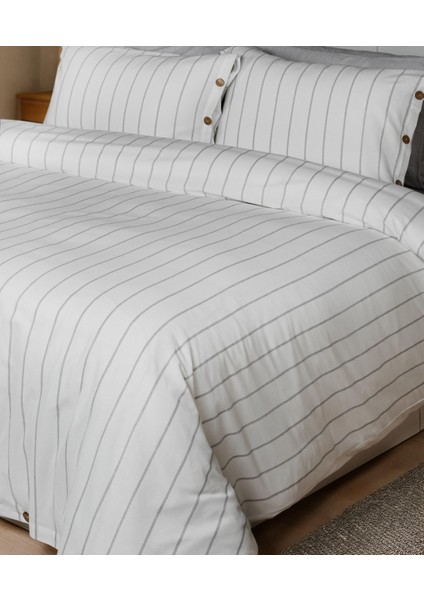 Cotton Collection Tek Kişilik Çizgili Nevresim Seti Rayuna modelleri